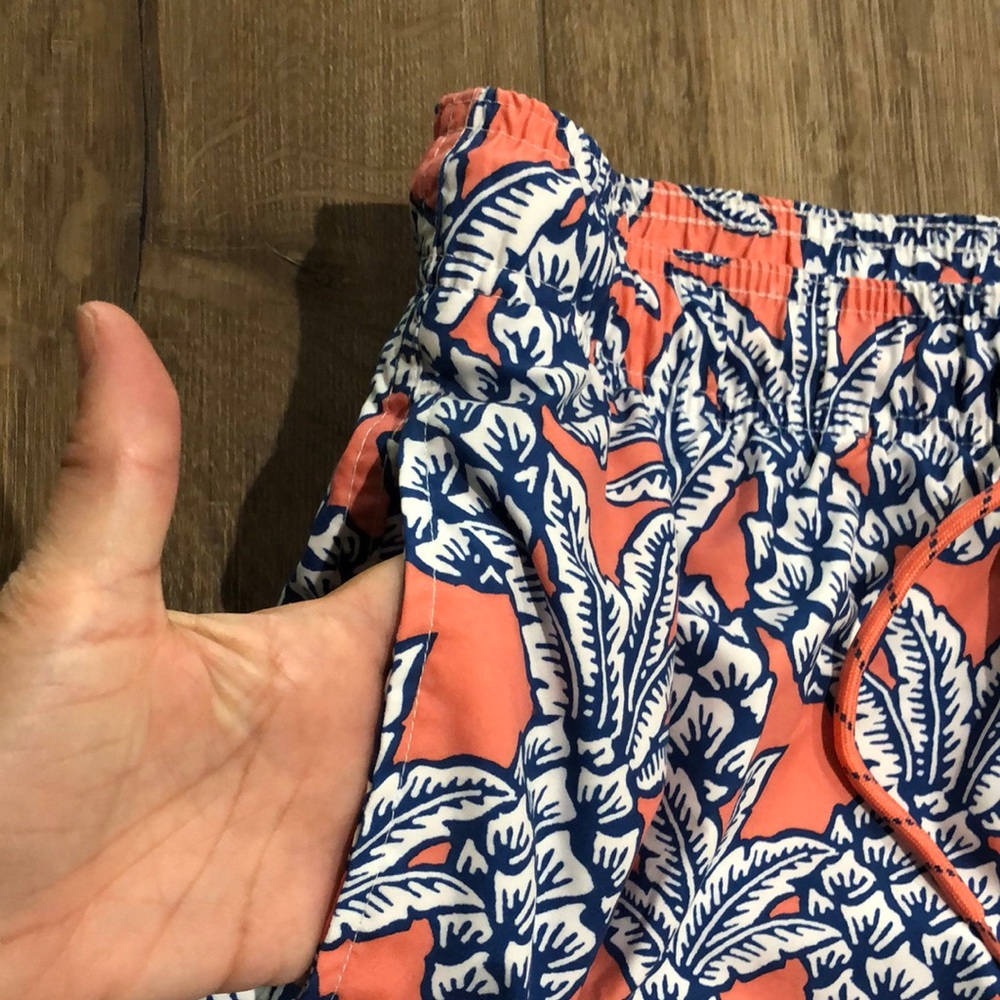NWOT GEORGE Tropical Print Pocketed Swim Trunks Swim Shorts - Picture 3 of 10